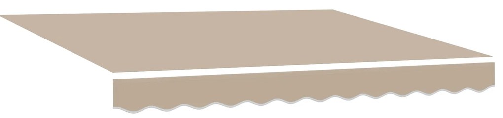 vidaXL Μηχανική Ανασυρόμενη Τέντα Μπεζ 350x250 cm