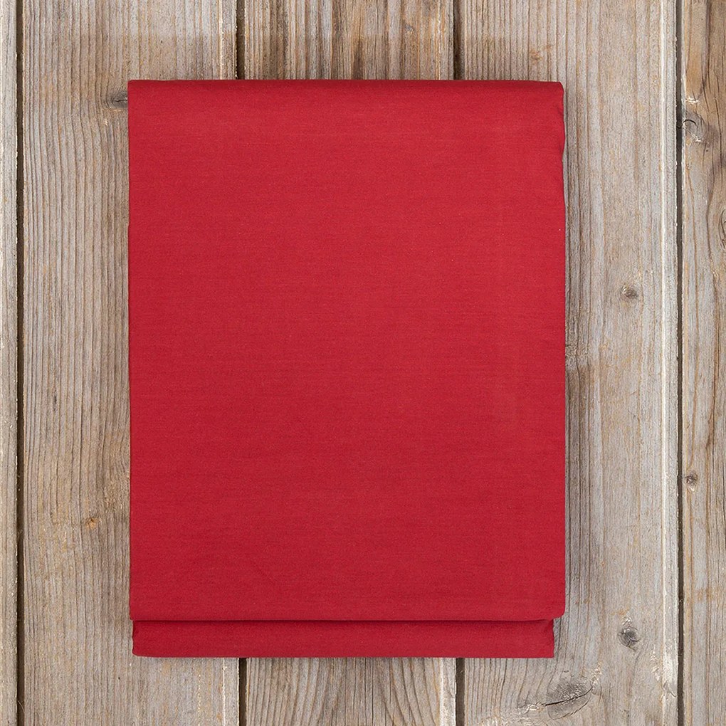 Σεντόνι Ημίδιπλο Επίπεδο (180x260) Nima Bed Linen Unicolors New Κόκκινο