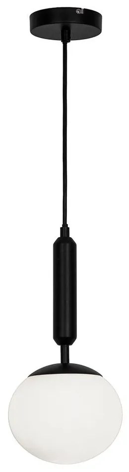 Φωτιστικό Οροφής Anouk 4228601 Black Viokef Metal, Glass