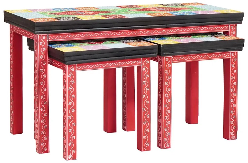 vidaXL Τραπέζι Σαλονιού με Στηρίγματα Καφέ 38 x 38 x 41.5 εκ