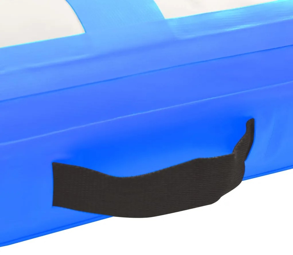 vidaXL Στρώμα Ενόργανης Φουσκωτό Μπλε 400 x 100 x 20 εκ. PVC με Τρόμπα