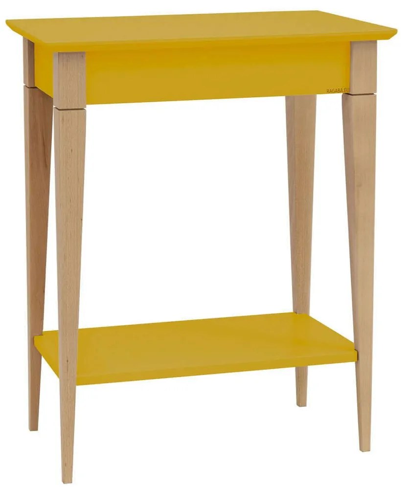 Κονσόλα Mimo S MIMOCSBE5 65x35x74cm Yellow-Beech Mdf,Ξύλο