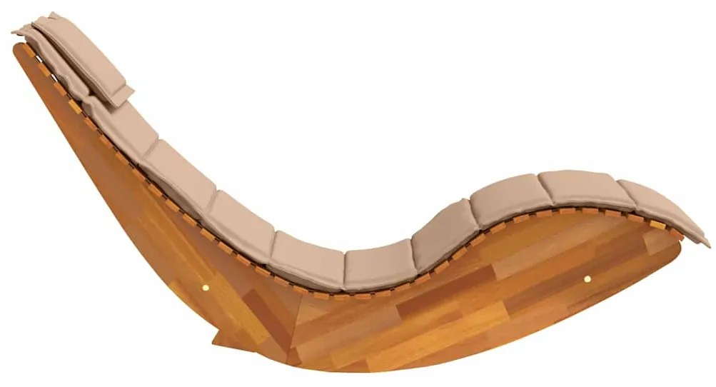 vidaXL Ξαπλώστρα 2 pcs Καφέ 60 x 154 x 74εκ Μασίφ ξύλο ακακίας