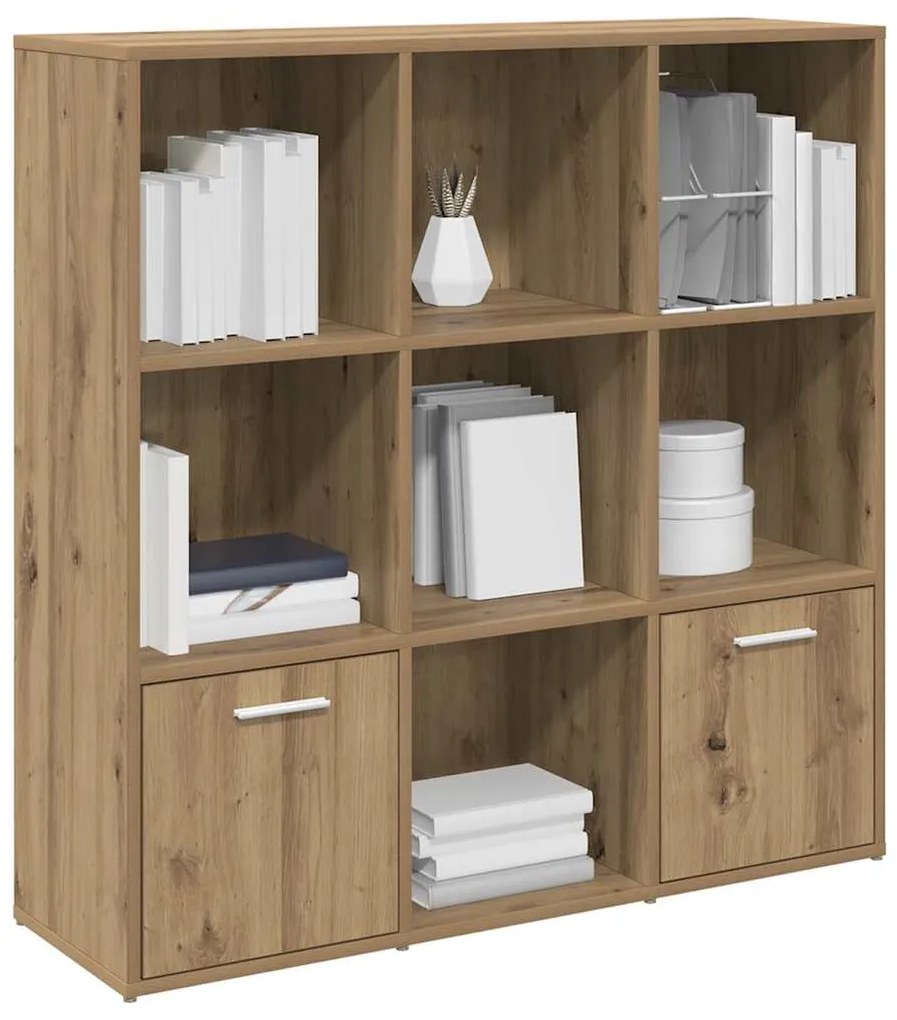 vidaXL Βιβλιοθήκη Artisan Δρυς 98x29x97,5 εκ. Επεξεργασμένο Ξύλο