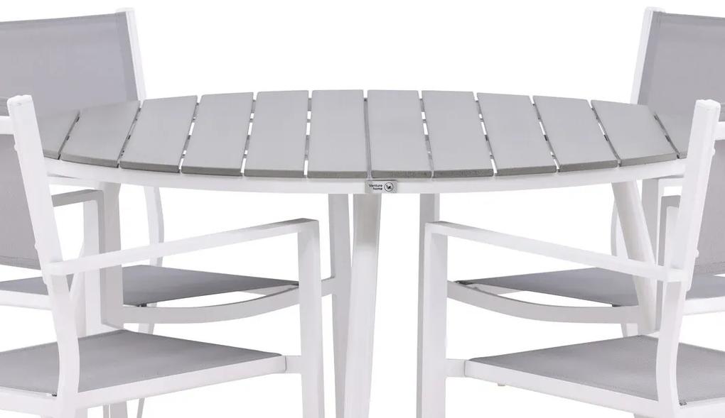 Σετ Τραπέζι και καρέκλες Dallas 4088, Polyξύλο, Μέταλλο, Ύφασμα | Epipla1.gr