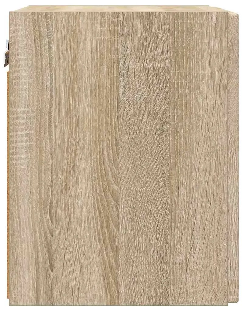 vidaXL Ντουλάπι Τηλεόρασης Τοίχου Επιτοίχιο Σονόμα 30 x 31 x 40 εκ.