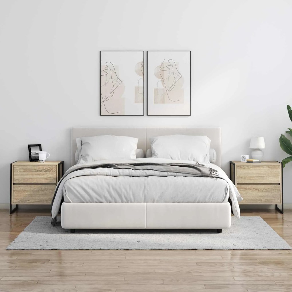 vidaXL Κομοδίνο Σονόμα 50 x 39.5 x 50 εκ. Επεξεργασμένο ξύλο