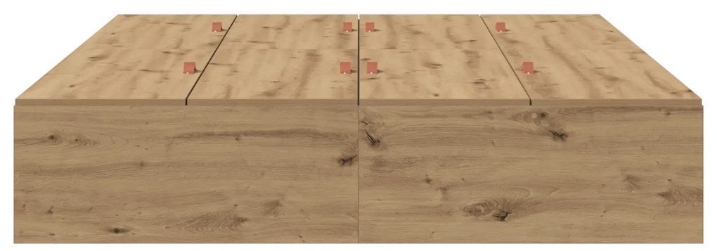 vidaXL Κρεβάτι Αποθήκευσης Φινίρισμα Ελιάς 140x190 εκ.