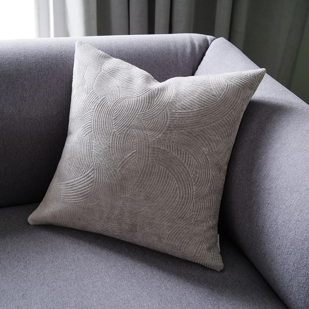Μαξιλαροθήκη Nimbus 447 Grey Gofis Home 50Χ50 Acrylic, Polyester