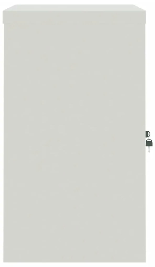 vidaXL Αρχειοθήκη Ανοιχτό Γκρι και Μπλε 90 x 40 x 70 εκ. Ατσάλινη