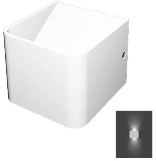 Απλίκα Φωτιστικό Τοίχου LED 5W 4000K Λευκό 5929 Spotlight-5929-Λευκό 5929