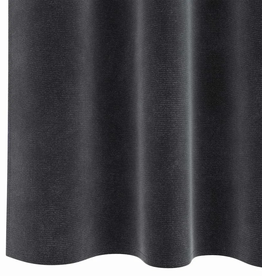 vidaXL Κουρτίνες με κουρτίνες 2 pcs Σκούρο γκρι 140 x 175 cm Βελούδο
