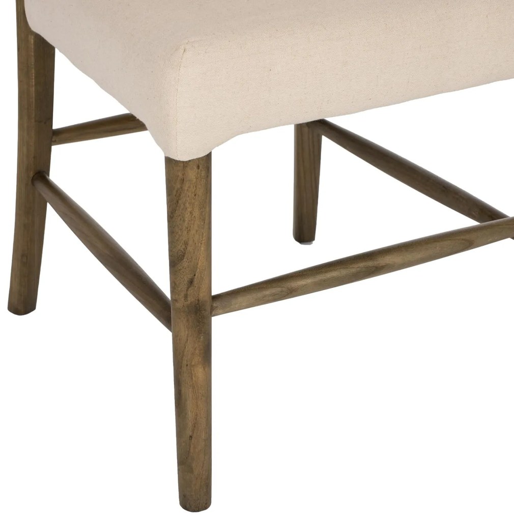 Καρέκλα C9406.04 Ξύλο Toon με Rattan και Ύφασμα 47x52x91,5Υεκ. 47x52x91.5 εκ.