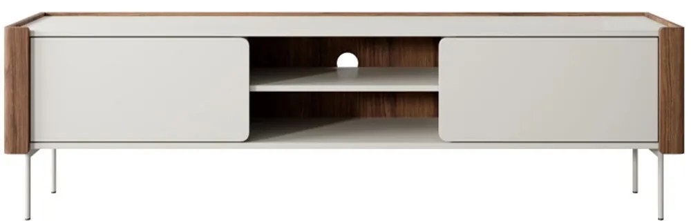 Έπιπλο Τηλεόρασης Wrap 180x39x52cm White Kazmir-Walnut
