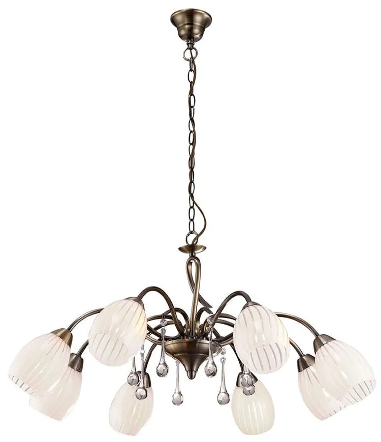 Φωτιστικό Οροφής 77-2221 H9534/8 Pero Bronze Homelighting Metal, Glass
