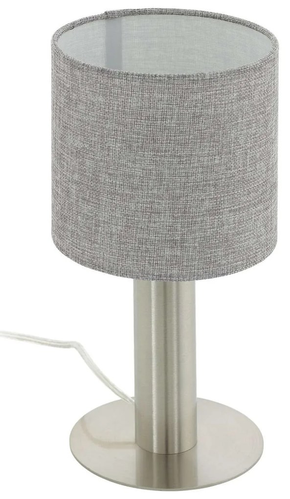 Επιτραπέζιο Φωτιστικό -Πορτατίφ 97675 Grey Concessa 2 Eglo Μέταλλο,Ύφασμα