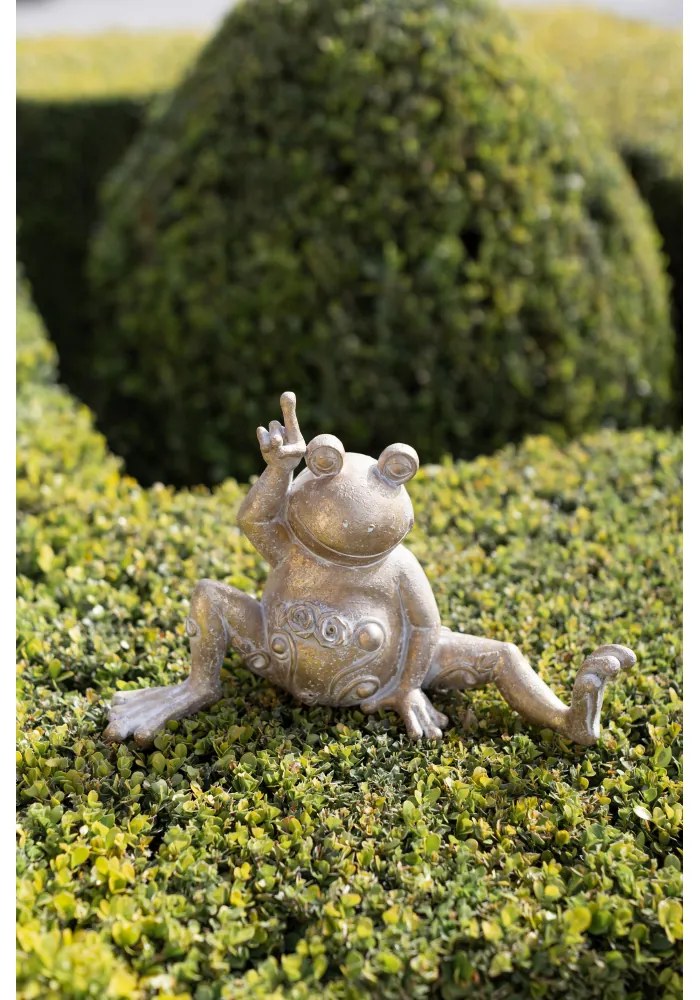 YOGA FROG 2 DECO ΒΑΤΡΑΧΟΣ POLYRESIN ΧΡΥΣΟ 32,3x14,1xH20,2cm - 022499