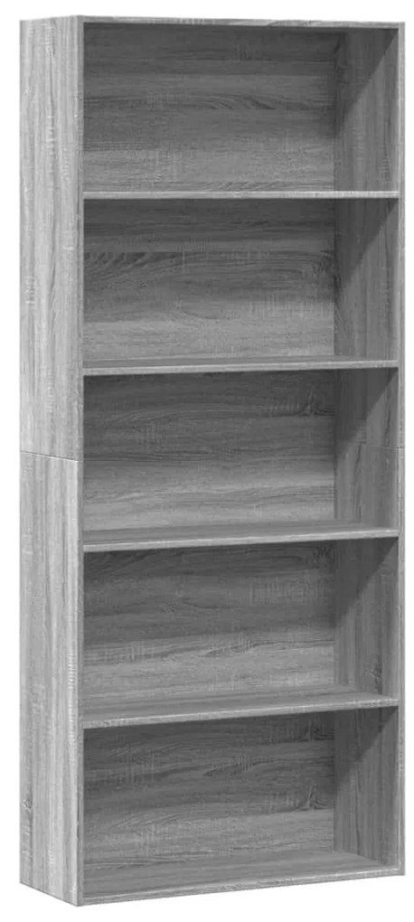 ντουλάπι βιβλίων Γκρι Sonoma 80x30x189 cm Κατασκευασμένο ξύλο - Γκρι