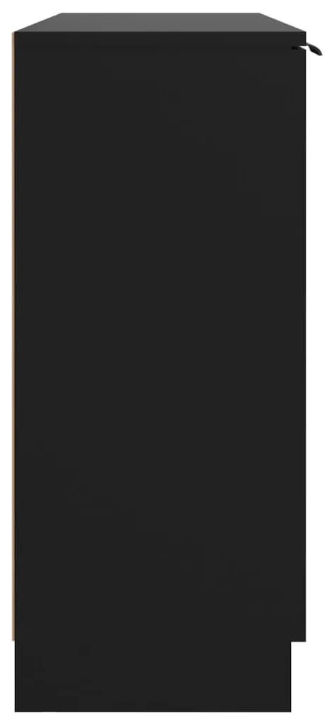 vidaXL Ντουλάπι Μαύρο 90,5 x 30 x 70 εκ. από Επεξεργασμένο Ξύλο