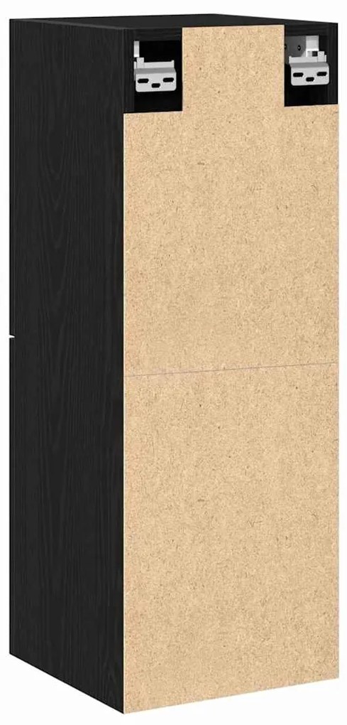 vidaXL Ντουλάπι Μπάνιου Μαύρη Οξυά 30 x 30 x 80 cm Επεξεργασμένο ξύλο