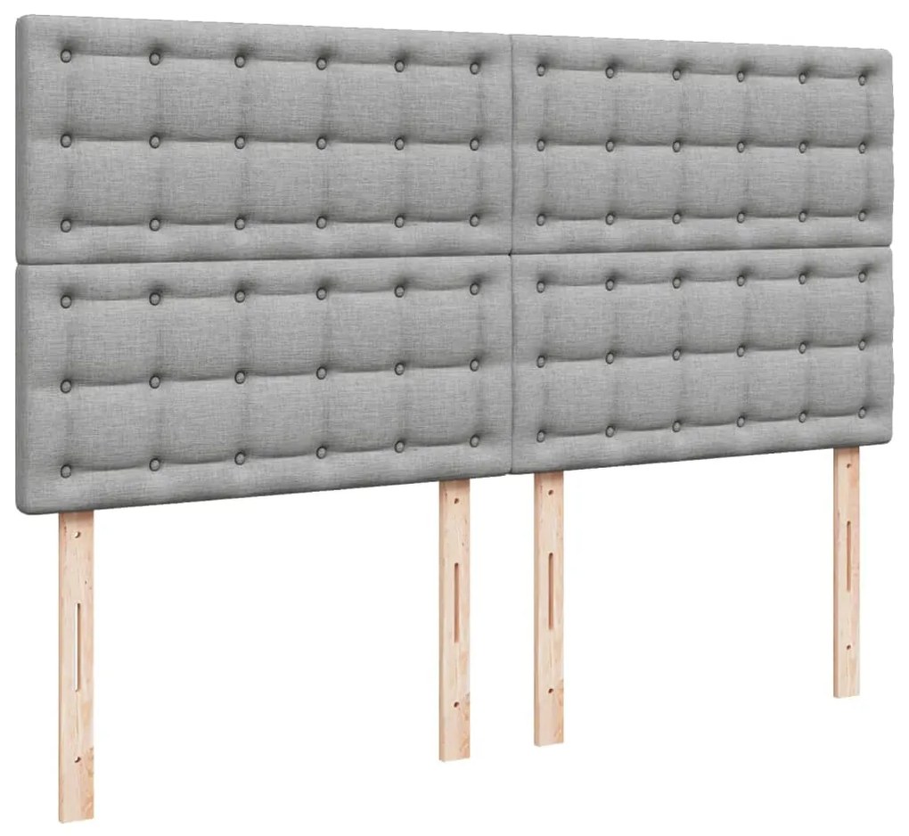 ΚΡΕΒΑΤΙ BOXSPRING ΜΕ ΣΤΡΩΜΑ ΑΝΟΙΧΤΟ ΓΚΡΙ 200X200 ΕΚ. ΥΦΑΣΜΑΤΙΝΟ 3291789