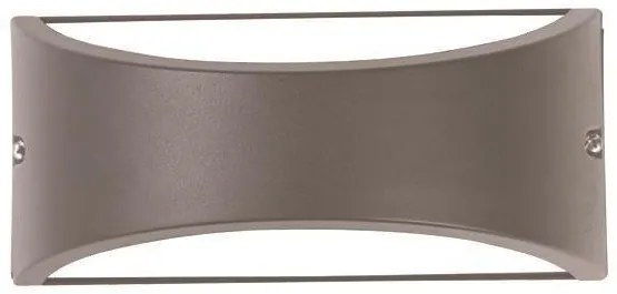 Απλίκα Φωτιστικό Τοίχου 220X99X100 IP54 PRO Eurolamp-145-20215-Γκρι 145-20215