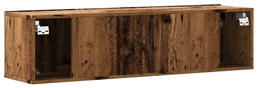 Ντουλάπι Τηλεόρασης Τοίχου Παλιό Ξύλο 120x30x30 εκ Επ. Ξύλο 856020