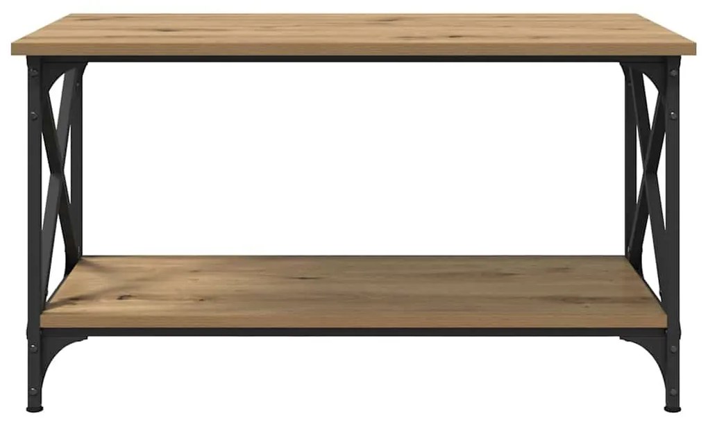 vidaXL Τραπεζάκι σαλονιού artisan δρυς 80 x 45 x 45.5 εκ.