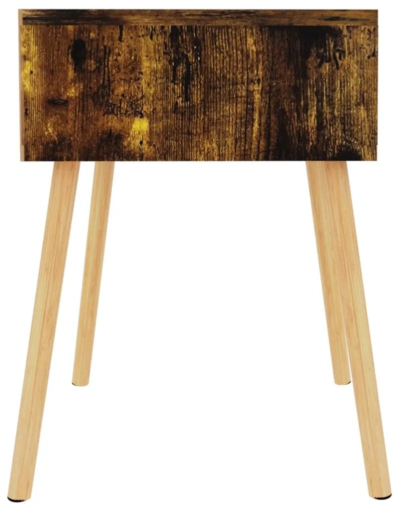 vidaXL Κομοδίνα 2 τεμ. Καπνιστή Δρυς 40 x 40 x 56 εκ. από Μοριοσανίδα