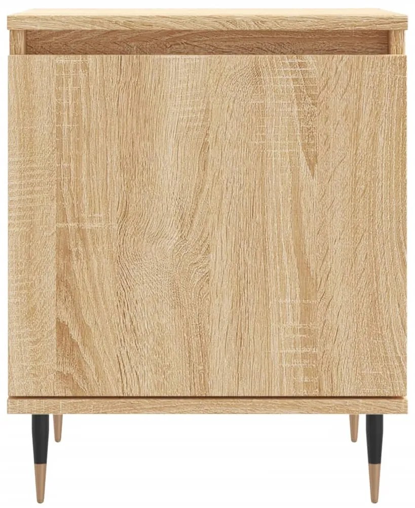 vidaXL Κομοδίνα 2 τεμ. Sonoma Δρυς 40x30x50 εκ. από Επεξεργασμένο Ξύλο