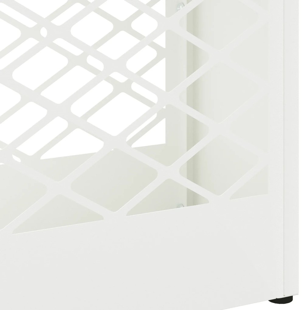 vidaXL Λευκή Βάση Ομπρέλας - 28x12x41 εκ., Ατσάλι