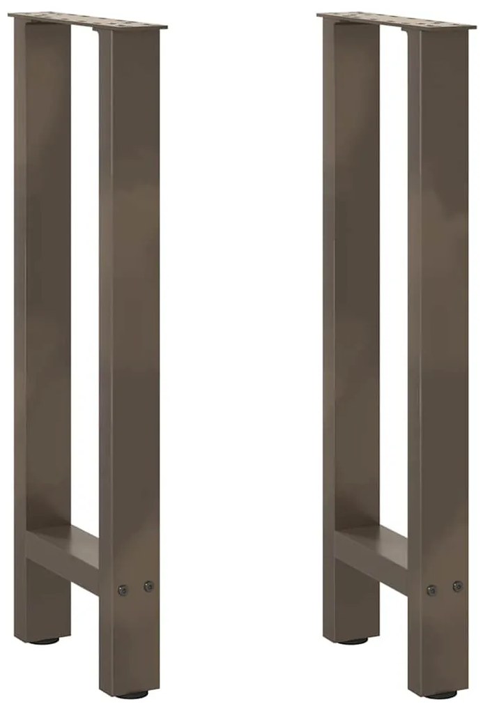 Πόδια Κονσόλας 2 τεμ. από Φυσικό Ατσάλι 28x(72-73) εκ. Ατσάλι