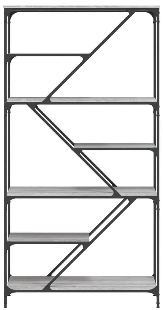 Βιβλιοθήκη Γκρι Sonoma 91 x 36 x 176 εκ. Επεξεργ. Ξύλο / Ατσάλι - Γκρι