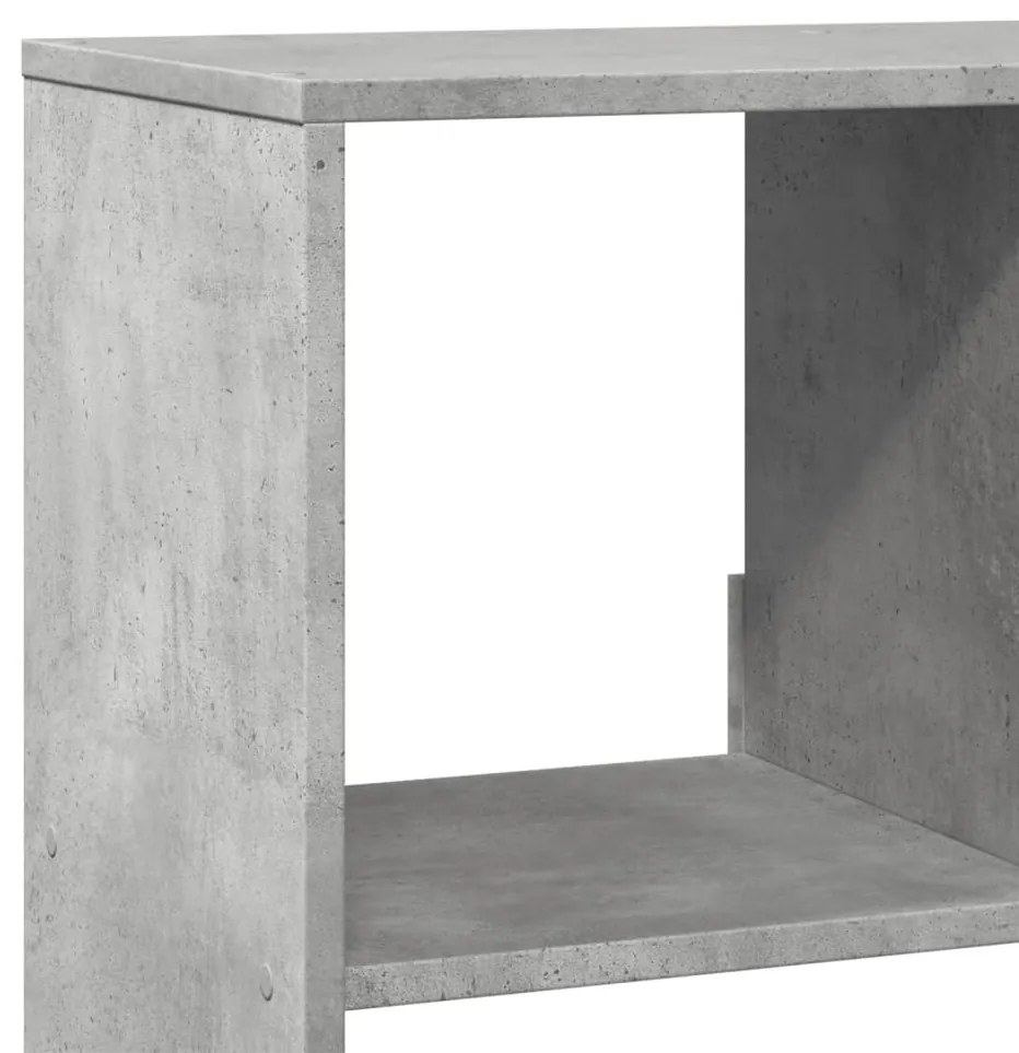 vidaXL Βιβλιοθήκη Γκρι Σκυροδέματος 100x33x156,5 εκ. Επεξεργ. Ξύλο