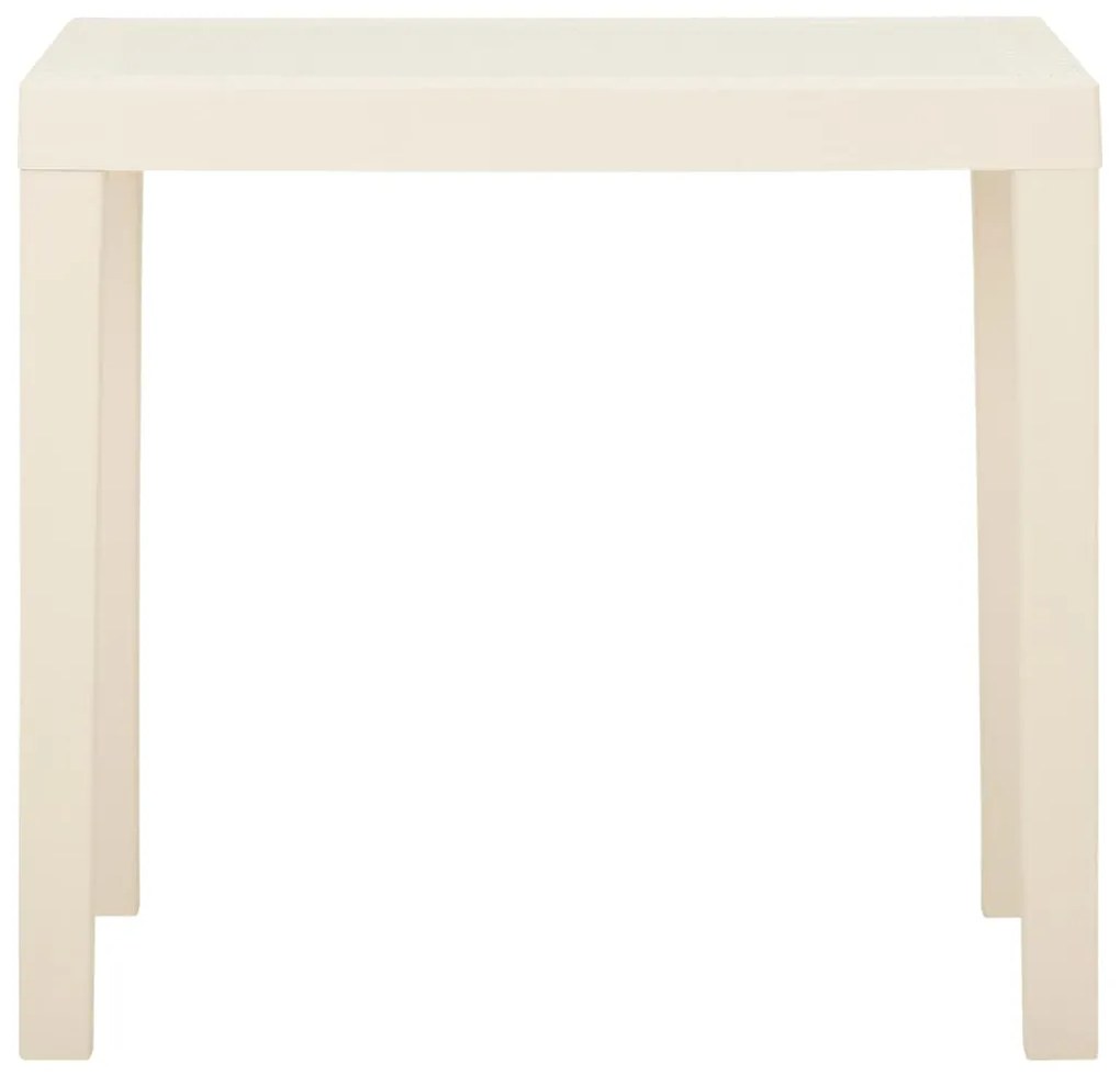 vidaXL Τραπέζι Κήπου Λευκό 79 x 65 x 72 εκ. Πλαστικό