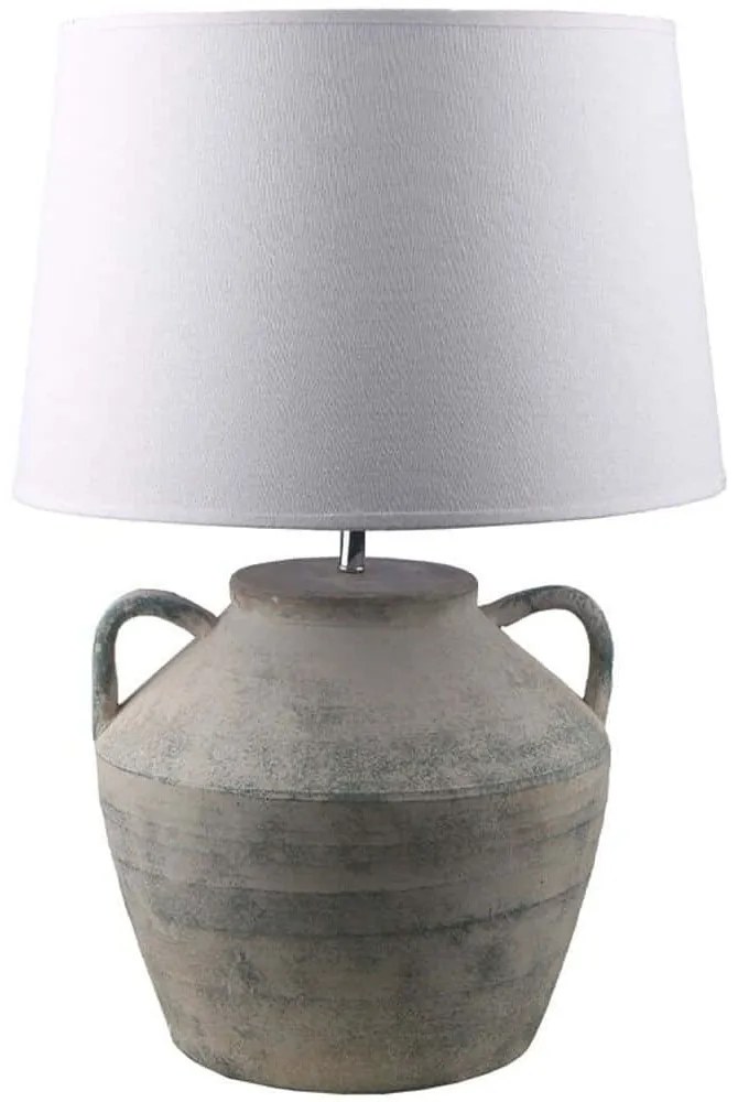 Φωτιστικό Επιτραπέζιο Dilos 032184 34x34x62cm Ε27 40W White-Grey