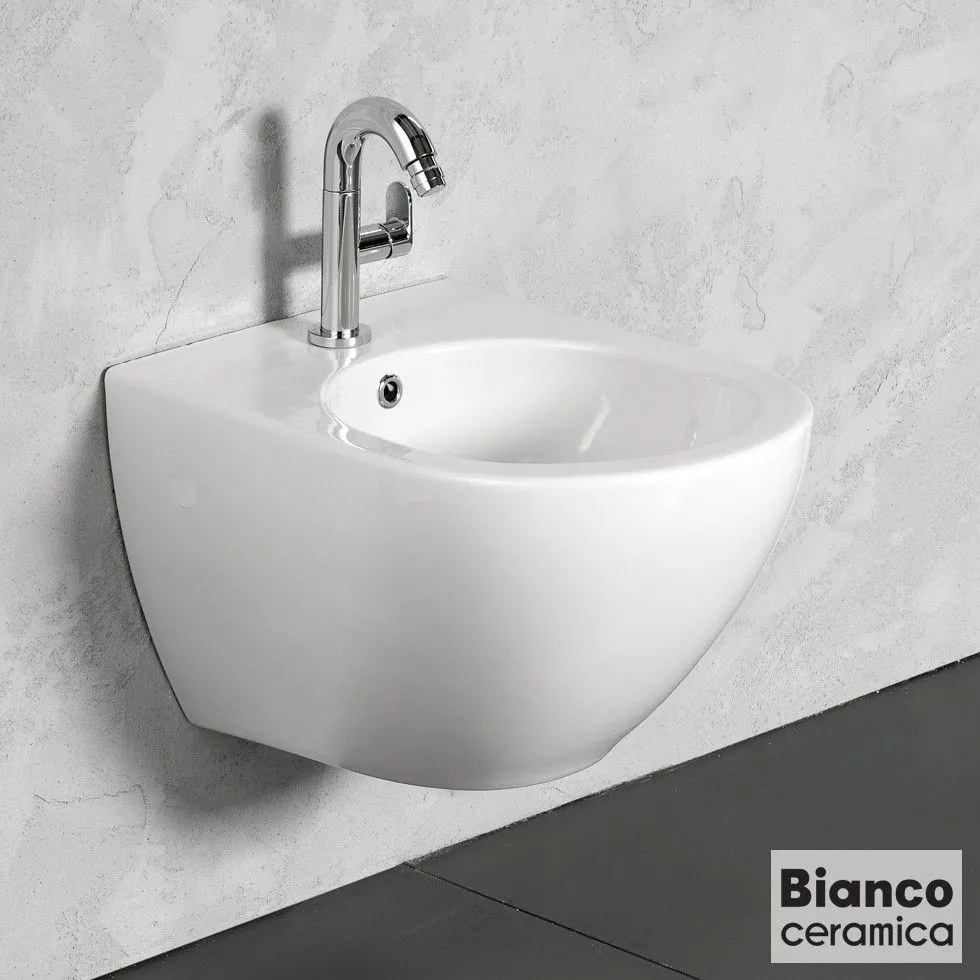 BIANCO CERAMICA REMO RMB50-300 Rimless Μπιντέ κρεμαστό 52εκ White