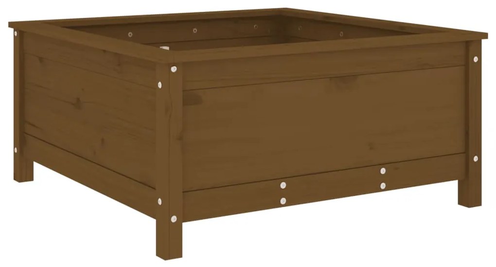 vidaXL Ζαρντινιέρα Μελί 82,5 x 82,5 x 39 εκ. από Μασίφ Ξύλο Πεύκου