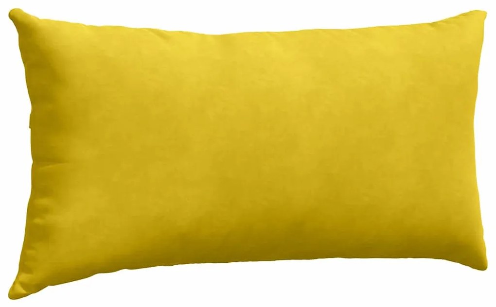 vidaXL Μαξιλάρι Καναπέ 2 pcs Κίτρινο 80 x 40 cm Υφασμάτινο Κορντουρά