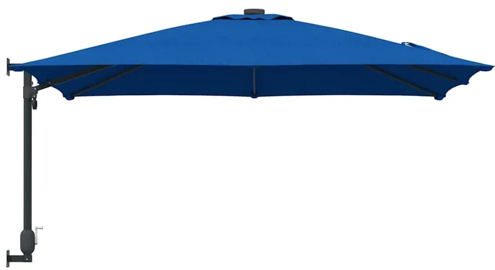 vidaXL Ομπρέλα Κήπου Μπλε, Μαύρο 248.5 x 247.5 x 160 εκ.