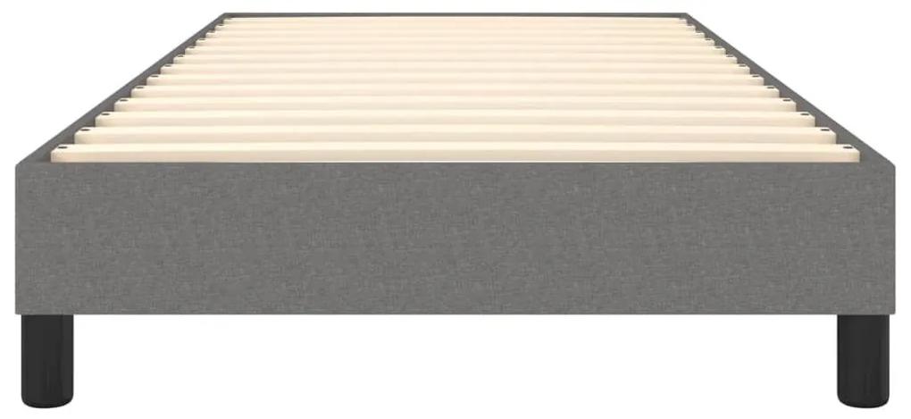 Πλαίσιο Κρεβατιού Boxspring Σκούρο Γκρι 100x200 εκ. Υφασμάτινο - Γκρι