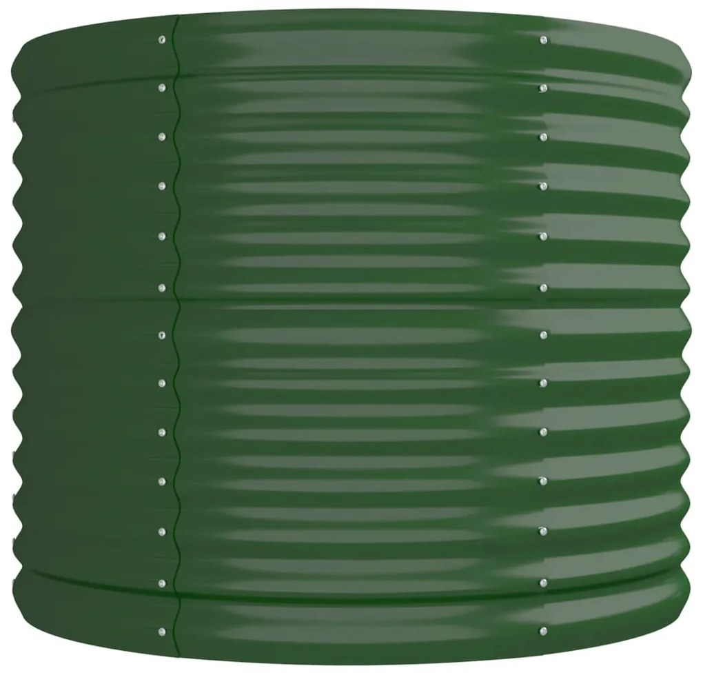 vidaXL Ζαρντινιέρα Πράσινη 296x80x68 εκ Γαλβανισμένος χάλυβας