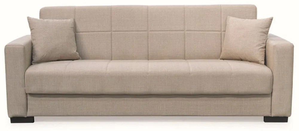 Καναπές-Κρεβάτι Τριθέσιος Rover 40.0309 210x80x75/180x100cm Light Brown