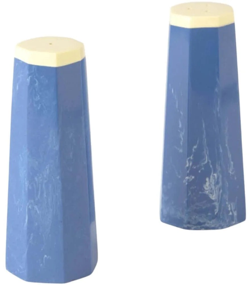 Αλατοπίπερο Mango (Σετ 2Τμχ) CAMANGOSP8AZU Φ3,3x8cm Blue Calma House Ρητίνη