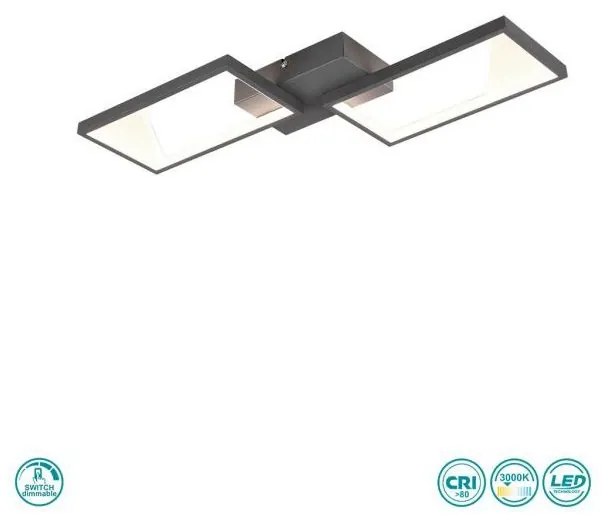 Φωτιστικό Οροφής Trio Lighting Cafu 623210242 Ανθρακί - 623210242stk