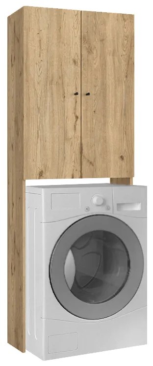 Έπιπλο πλυντηρίου Romme Megapap χρώμα sepet oak 65x27,1x180εκ.