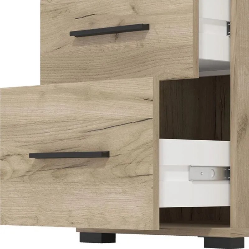 Γραφείο POLET 2F Γκρί Δρύς 110x50x75,5 εκ. 110x50x75.5 εκ.
