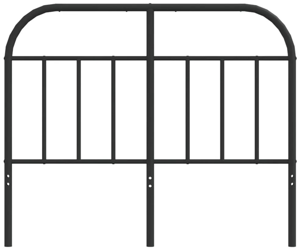 vidaXL Κεφαλάρι Μαύρο 120 εκ. Μεταλλικό