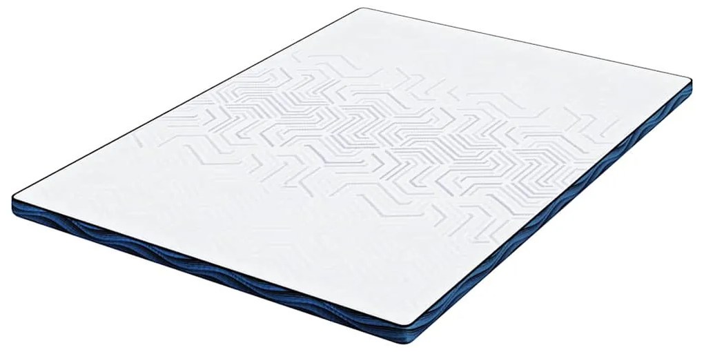 vidaXL Στρώμα επικάλυψης Λευκό 160 x 200 x 6 εκ Υφασμα Jacquard