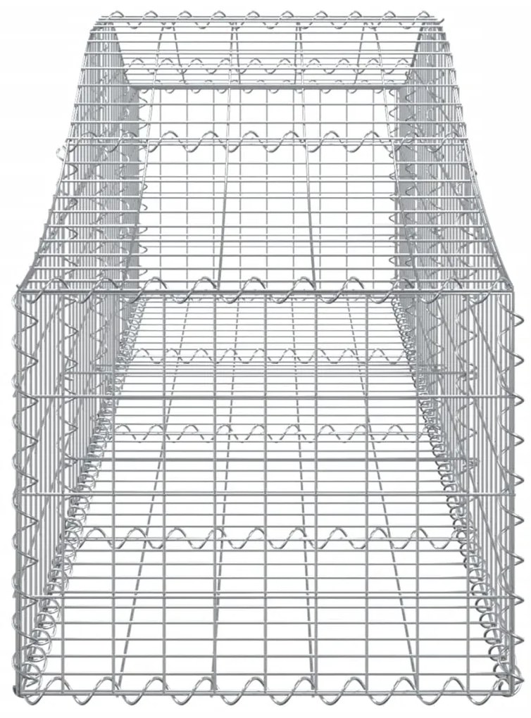 vidaXL Συρματοκιβώτια Τοξωτά 5 τεμ. 200x50x40/60 εκ. Γαλβαν. Ατσάλι